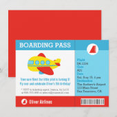 Vliegtuigaanvaringspas Birthday Party Kaart (Voorkant / Achterkant)