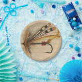 Vliegtuigaas op gelaagd papier papieren bordje (Feest)