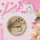 Vliegtuigaas op gelaagd papier papieren bordje (Feest)