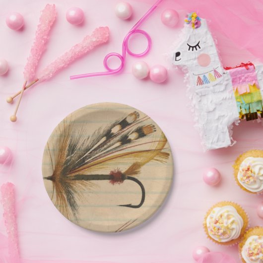 Vliegtuigaas op gelaagd papier papieren bordje (Feest)