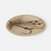 Vliegtuigaas op gelaagd papier papieren bordje (Gekanteld)