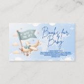 Vliegtuigavontuur wacht op boeken voor Baby Informatiekaartje (Voorkant)