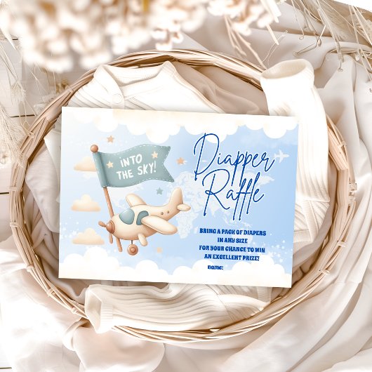 Vliegtuigavontuur wacht op Diapper Raffle Informatiekaartje