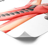 Vliegtuigbagage Drop Off Custom Sign Poster (Hoek)