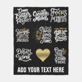 Vliegtuigbak, 50 x 60 inch fleece deken (Voorkant)