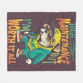 Vliegtuigbak, 50 x 60 inch fleece deken (Voorkant (Horizontaal))