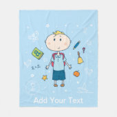 Vliegtuigbak, 50 x 60 inch fleece deken (Voorkant)