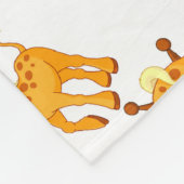 Vliegtuigbak/Baby Giraffes Fleece Deken (Hoek)