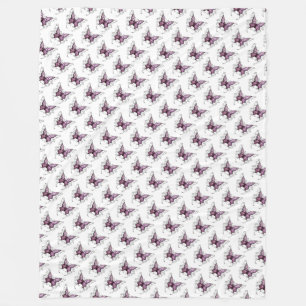 Vliegtuigbak/botervliegen Fleece Deken