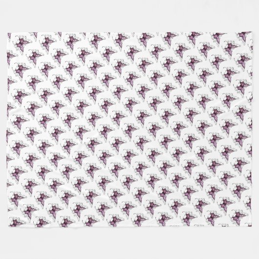 Vliegtuigbak/botervliegen Fleece Deken (Voorkant (Horizontaal))