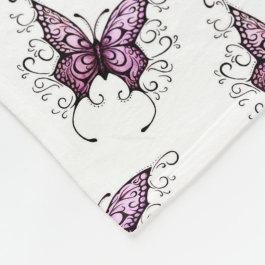 Vliegtuigbak/botervliegen Fleece Deken (Hoek)