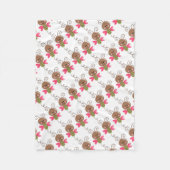 Vliegtuigbak/Cute Bumblebee Fleece Deken (Voorkant)