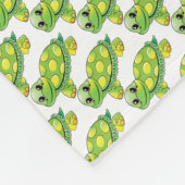 Vliegtuigbak/Cute-schildpadden Fleece Deken (Hoek)