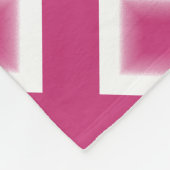 Vliegtuigbak - Magenta Diamond Blocks Fleece Deken (Hoek)