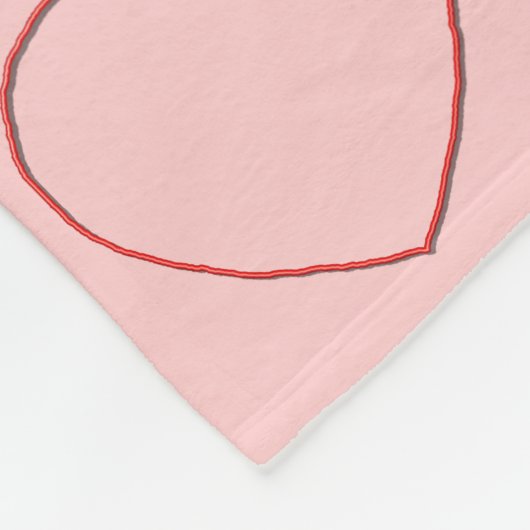 Vliegtuigbak — meerzijdige harten fleece deken (Hoek)