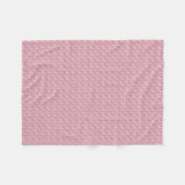 Vliegtuigbak/roze bloemen fleece deken (Voorkant (Horizontaal))