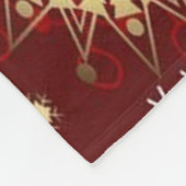 Vliegtuigbak/Snowflakes Fleece Deken (Hoek)
