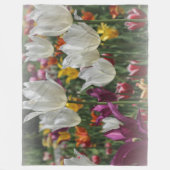 Vliegtuigbak/tulpen Fleece Deken (Voorkant)