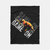 Vliegtuigbak voor game aan (Hockey) Fleece Deken (Voorkant)