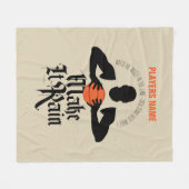 Vliegtuigbak voor rugpijn (Basketball) Fleece Deken (Voorkant (Horizontaal))