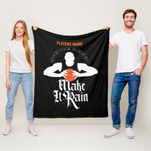 Vliegtuigbak voor rugpijn (Basketball) Fleece Deken