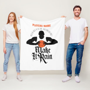 Vliegtuigbak voor rugpijn (Basketball) Fleece Deken