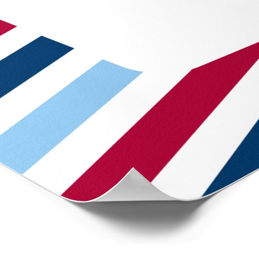  vliegtuigbanner Baby shower Poster (Hoek)