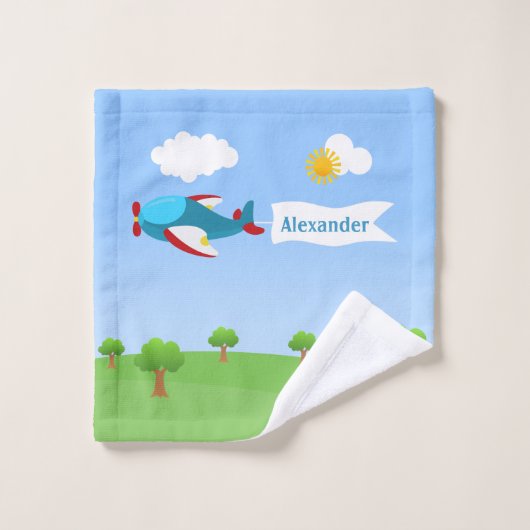 vliegtuigbanner bad handdoek (Wasdoekje)