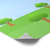 Vliegtuigbanner Boy Birthday Poster (Hoek)