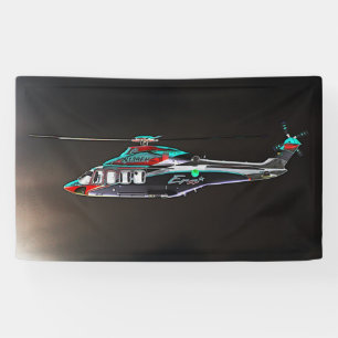 Vliegtuigbanner met twee grenzen spandoek