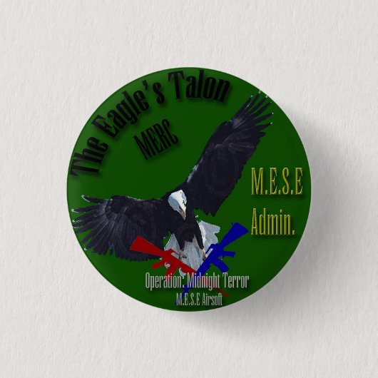 Vliegtuigbedrijf: Midnight Terror Ronde Button 3,2 Cm (Voorkant)