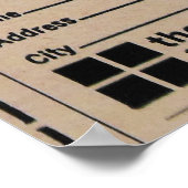 Vliegtuigbegeleider Stewardess Retro Poster (Hoek)