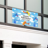 vliegtuigbemanning spandoek (Buitenkant Gebouw)