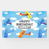 vliegtuigbemanning spandoek (Horizontaal)