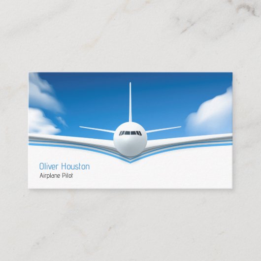 Vliegtuigbestuurder | Luchtvaart Visitekaartje (Voorkant)