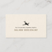 Vliegtuigbestuurder | Luchtvaart Visitekaartje (Achterkant)