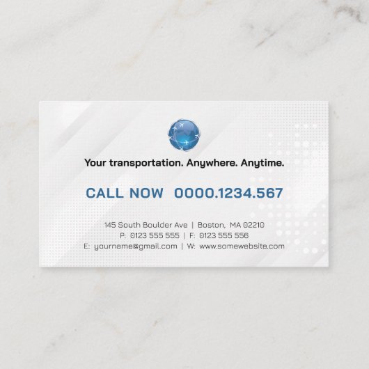 Vliegtuigbestuurder | Luchtvaart Visitekaartje (Achterkant)