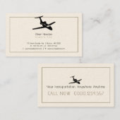 Vliegtuigbestuurder | Luchtvaart Visitekaartje (Voorkant / Achterkant)