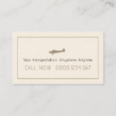 Vliegtuigbestuurder | Luchtvaart Visitekaartje (Achterkant)