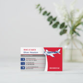 Vliegtuigbestuurder | Vliegvlucht Visitekaartje (Staand voorkant)