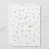 Vliegtuigblauw en groene Waterverf jarig Uitnodige Kaart (Achterkant)