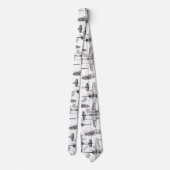 Vliegtuigblauwdruk 1 Stropdas (Achterkant)