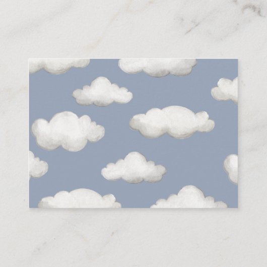 vliegtuigboeken voor Baby-Kaarten Informatiekaartje (Achterkant)