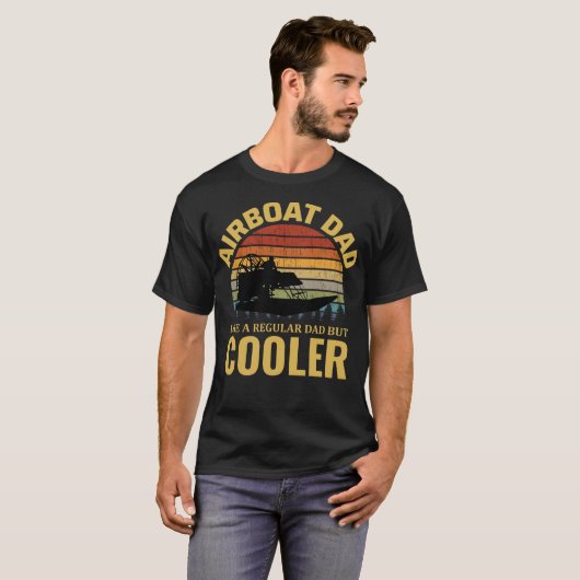 Vliegtuigboot Fanboot Airboeboot Vader T-shirt (Voorkant volledig)