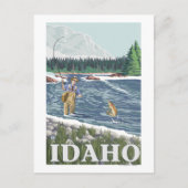 Vliegtuigboot IdahoVintage Travel Poster Briefkaart (Voorkant)