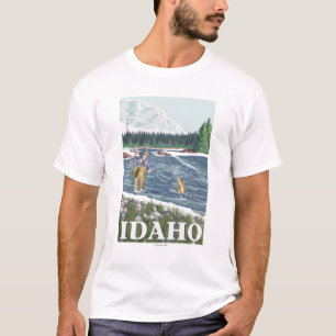 Vliegtuigboot IdahoVintage Travel Poster T-shirt
