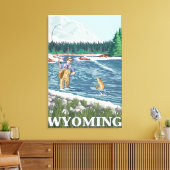 Vliegtuigboot WyomingVintage Travel Poster Canvas Afdruk (Insitu (Woonkamer))