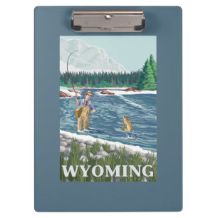 Vliegtuigboot WyomingVintage Travel Poster Klembord