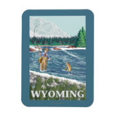 Vliegtuigboot WyomingVintage Travel Poster Magneet (Verticaal)