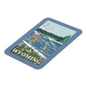 Vliegtuigboot WyomingVintage Travel Poster Magneet (Linkerzijde)